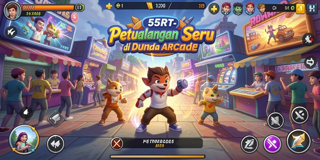 Tampilan gameplay seru dan menantang dari 55RT.