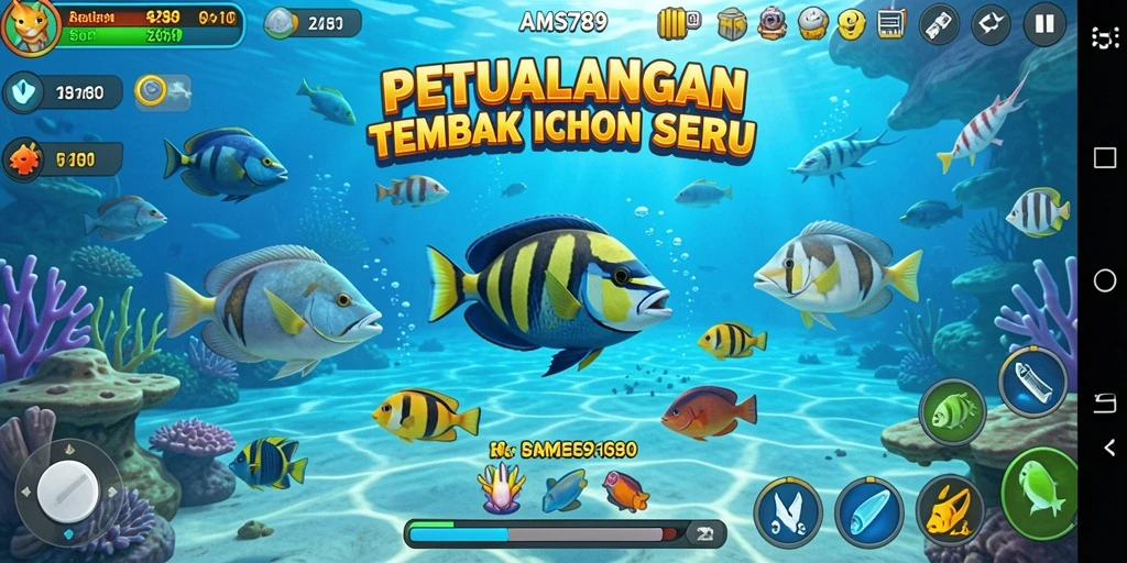 Screenshot gameplay Tembak Ikan yang penuh aksi dan keseruan.