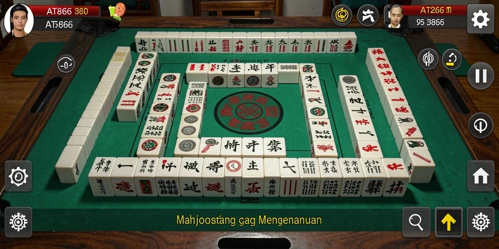 Tampilan gameplay seru pada permainan Mahjong AT866.