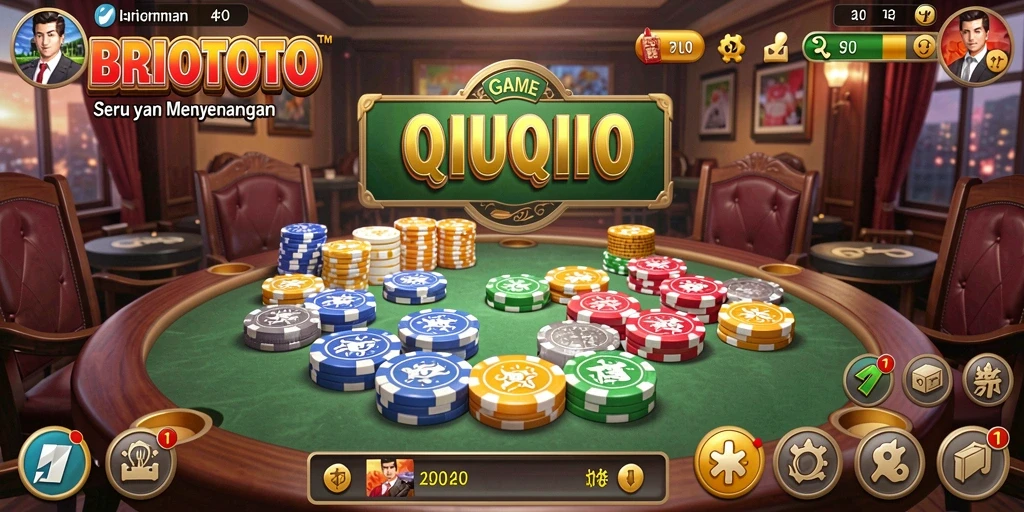 Tampilan gameplay QiuQiu yang menarik dan interaktif.