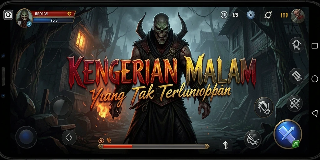 Screenshot utama BRO138 menampilkan suasana mencekam yang khas dari genre horror.