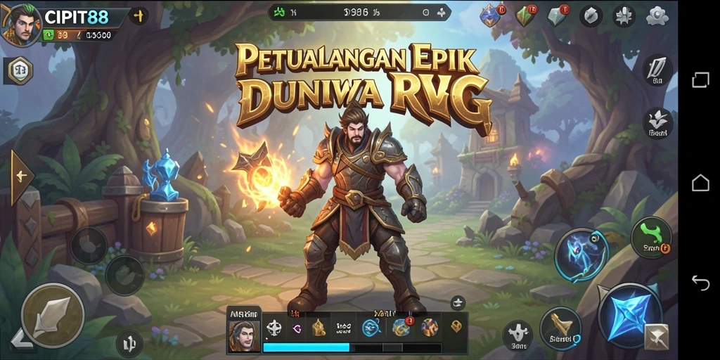 Tampilan gameplay menarik dari CIPIT88 yang penuh petualangan RPG.
