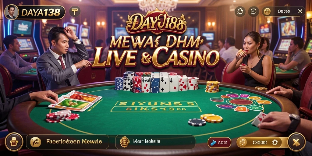 Tampilan permainan Live Casino yang menarik dan interaktif.