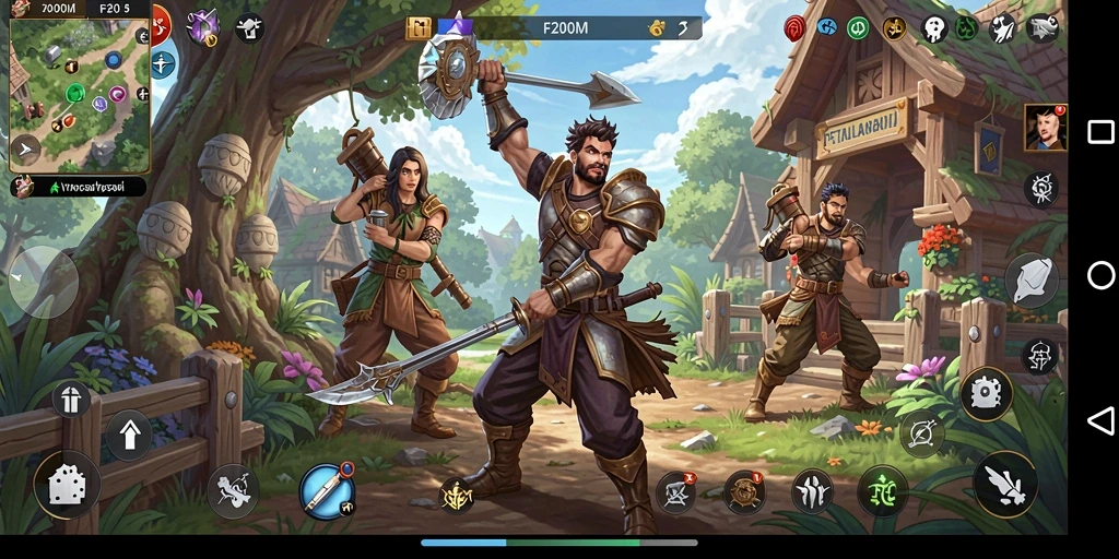 Gameplay seru dan grafis memukau dalam F200M.