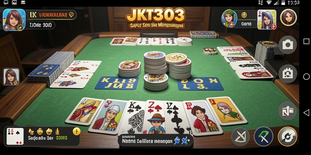 Tampilan gameplay seru di aplikasi JKT303.