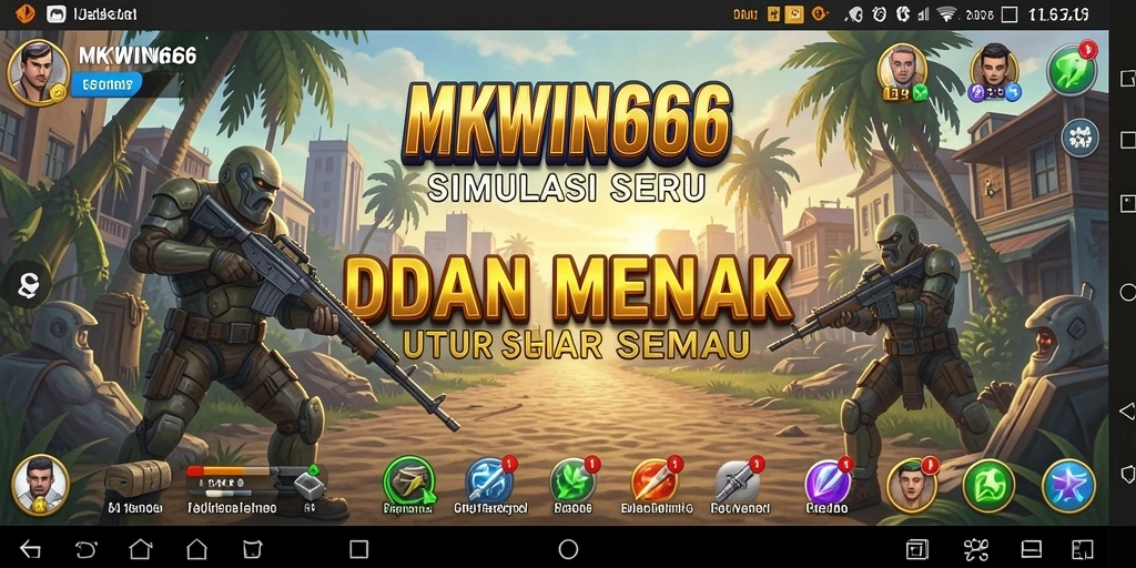 Gameplay seru dari MKWIN666 yang menggambarkan interaksi karakter.
