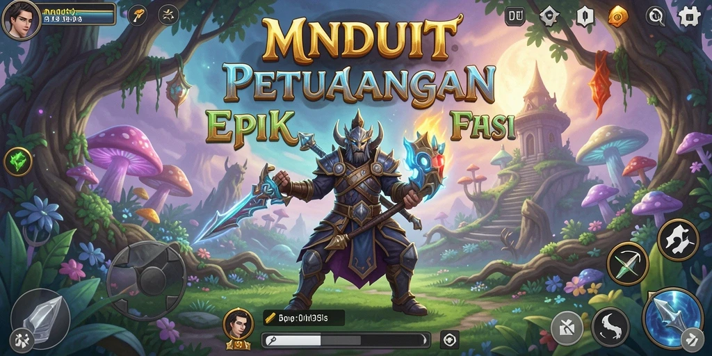 Tampilan gameplay <strong>MNDUIT</strong> dengan aksi pertarungan RPG yang mendebarkan.