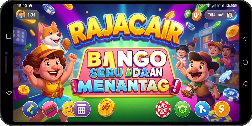 Tampilan gameplay RAJACAIR yang penuh warna dan interaktif.