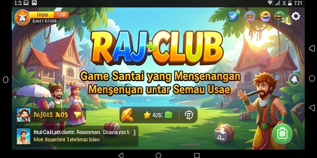 Screenshot gameplay RAJACLUB menunjukkan keseruan bermain yang santai.