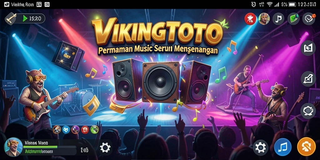 Gameplay VIKINGTOTO menampilkan momen seru saat bermain musik.